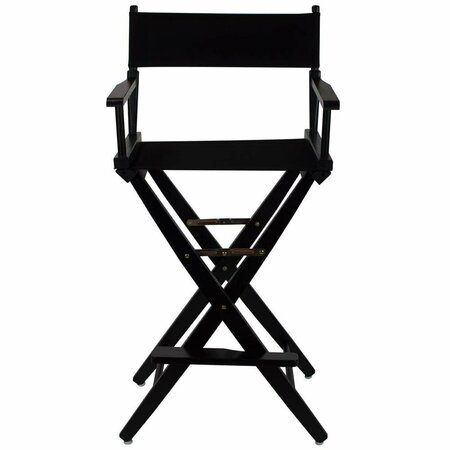 DOBA-BNT 206-32-032-15 30 in. Extra-Wide Premium Directors Chair, Black Frame with Black Color Cover SA3280568